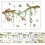 2 Sheets/Set Animal Decals Wall Decorations Assorted Color PVC Material 8