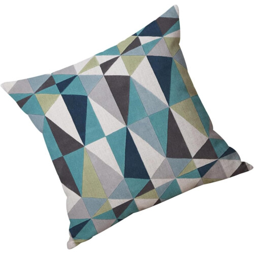 Housse de coussin décorative 45x45cm en lin avec fermeture éclair invisible 1
