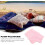 2pcs Plush Pillow Case Rectangular Pillow Cover 20x30inch Soft and Skin-Friendly Polyester Decorative 7