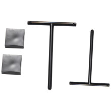 Orecchini Acrilici Gioielli Espositore Stand Organizer Supporto Collana Bouches Ornamento Appendiabiti T-Bar 2 Pz / Set Nero