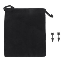 Boucles d'oreilles en acier inoxydable Boucles d'oreilles en forme de Vis en plastique a la mode noir attrayant et elegant pour les hommes