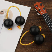 1 Paire de Boules de Rythme, Shaker Cup Instruments Hochets Africains Classiques Instruments de Percussion à Main (Noir)