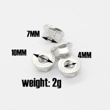 12PCS Metal M4 Wheel Lock Nuts for 1/10 RC Car Crawler TRX4 TRX6 Axial SCX10 90046 AXI03007 Redcat MST,B