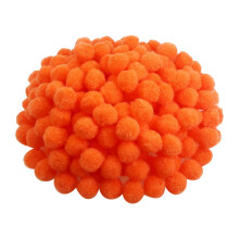 300 ks oranžových 20 mm chlpatých brmbolcov na domácich majstrov