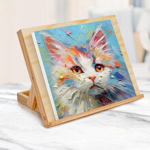 Wooden Tabletop Easel 35 x 29 cm Adjustable Angle