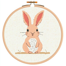 Nålstansningssats Kanindesign 20x20cm Nybörjarset