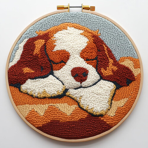 Κιτ βελόνας τρυπήματος για αρχάριους – Cavalier King Charles
