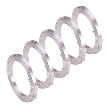 Filo di alluminio piatto 5x1mm 2m per rotolo 5 rotoli