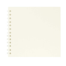 Album de scrapbooking DIY cu copertă cartonată de 18x18 cm, 20 de coli, alb
