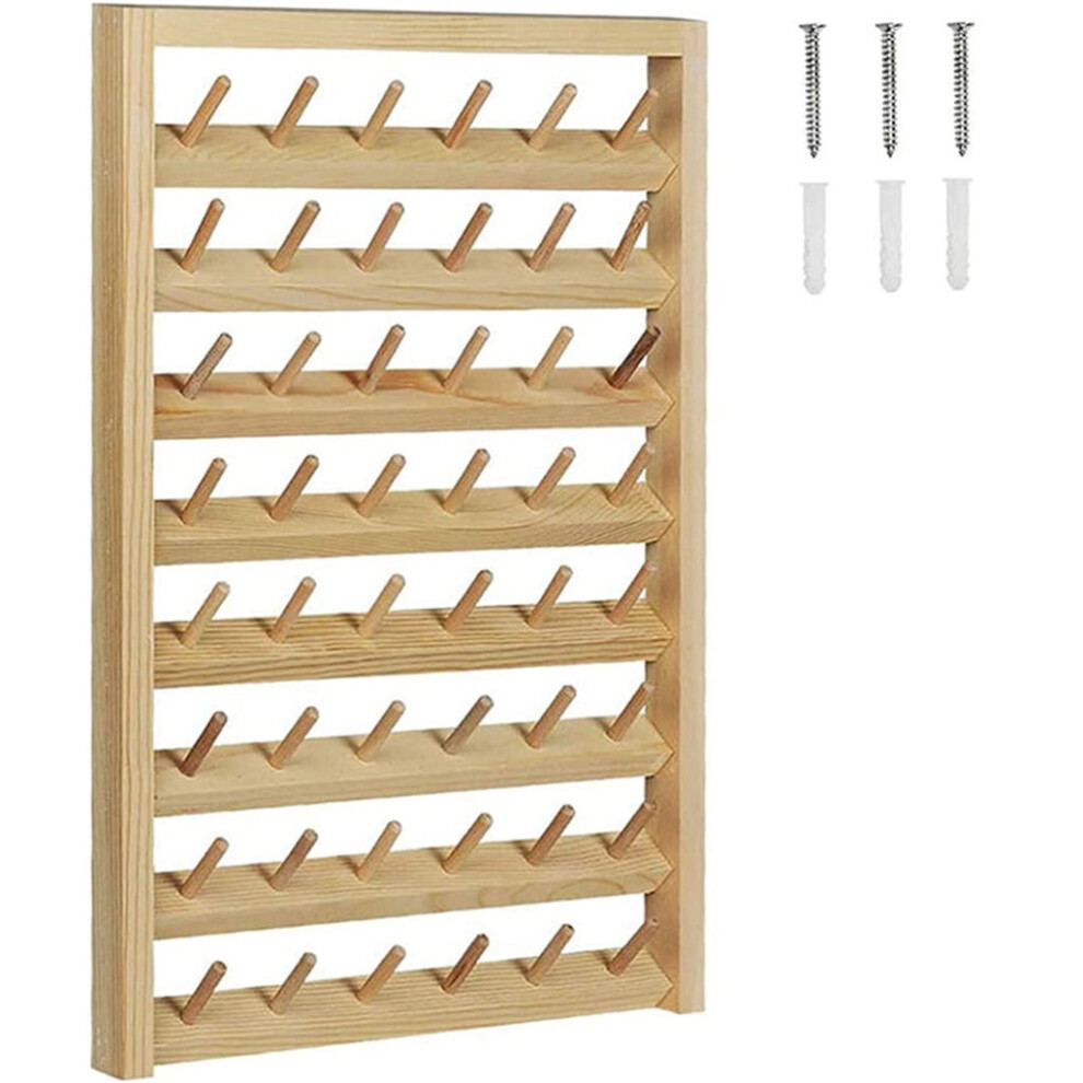 Wooden Wig Storage Rack 48-Slot