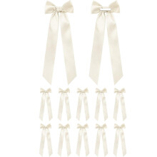 Balett rosettband i satin, 12-pack