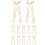 Balett rosettband i satin, 12-pack 1