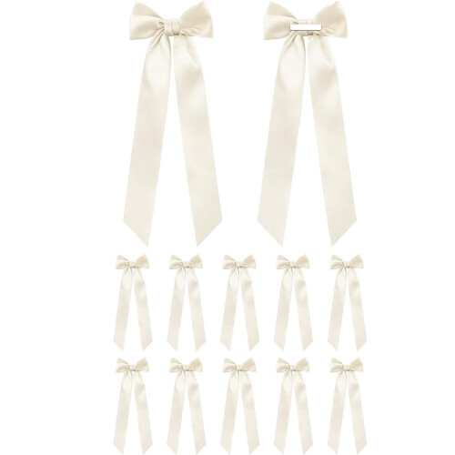 Balett rosettband i satin, 12-pack