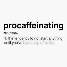 Adesivo de vinil Maneki Procaffeinating – à prova d'água e