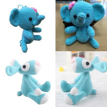 Kit per realizzare un elefante all'uncinetto per principianti - 2 set