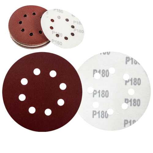 Sanding Discs 5 Inch 8-Hole 10 Pcs 80-3000 Grit