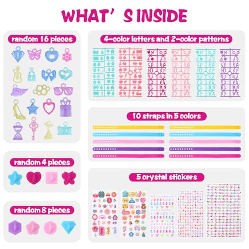 Kit per creare braccialetti dell'amicizia per bambini 1