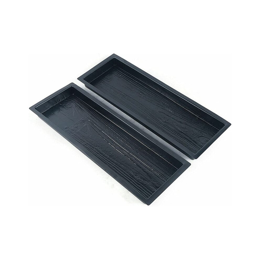 Concrete Molds, Wooden Boards Shape Concrete Mould, Diy Plastic Molded Paving Mold, Garden Stepping Stone Mold 2 Pack 4711679254354