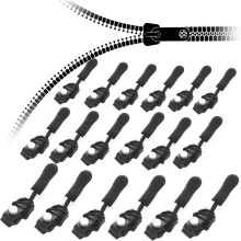 Reasonbyof-Reißverschluss, Abnehmbarer Universal-Reißverschluss-Reparatursatz, Universeller Reißverschluss-Ersatz für Jacken, Gepäck, Taschen, 18
