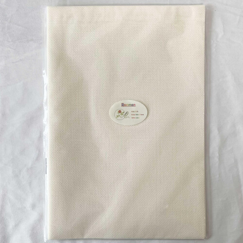 Ύφασμα Aida από βαμβάκι 14Count, 19x28 ίντσες, υπόλευκο 2