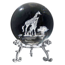 3D Lasergegraveerde Sterrenhemel Decoratieve Bal Beeldje 60 mm Glazen Bol Presse-Papier met Standaard Kunst Decor Ambachten B