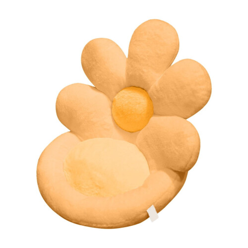 Flower Seat Cushion with Backrest Plush One-Piece Floor 1