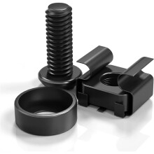 50 Pcs M6 X 16mm Rack Mount Cage Nuts,Screws and Washers for Rack Mount Server Cabinet,Rack Mount Server Shelves,Routers