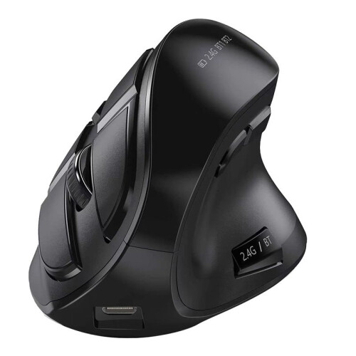 Vertical Wireless Mouse Rechargeable USB Wireless Mouse Ergonomics Mouse for PC Tablet Laptop Notebok-A