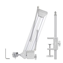 Ulanzi TH04 Overhead Camera Mount with Detachable C-Clamp Compatible with Uka F38 Arca for Cameras, Microphones, Softboxes White