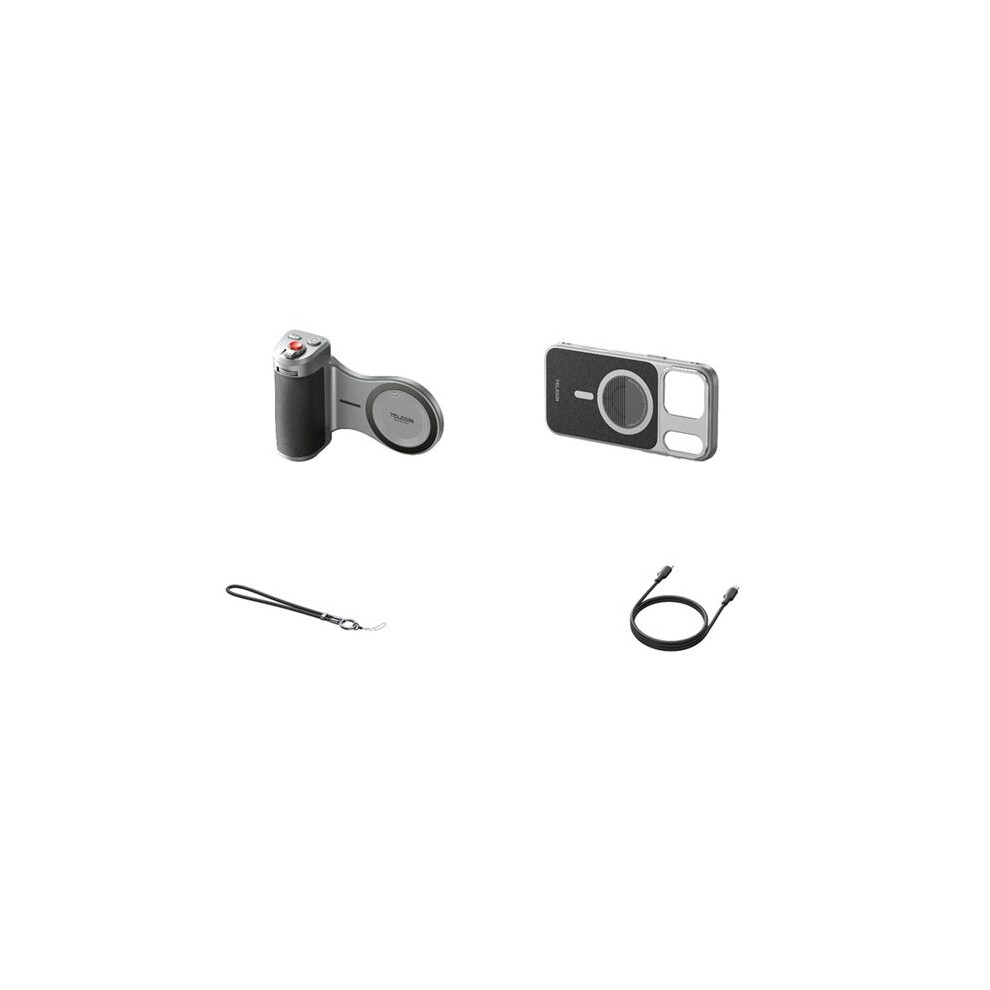 Telesin Selfie Grip For 17 Pro Vlog Handle Camera Adapter For Enhanced Photography 4713492678904