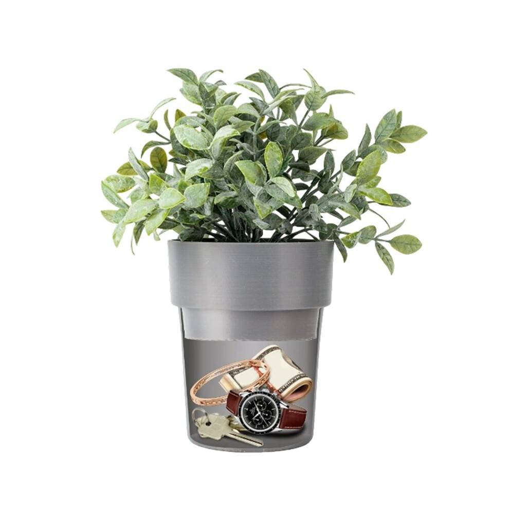 Flower Pot With Hidden Safe & Secret Compartment,Secret Stash Key Hider,Hide A Key Secret Safe 4714078911927
