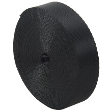 Black 10 Yards Nylon Gurtband Mehrzweckgurtband (25 Mm) Breite