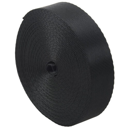 Black 10 Yards Nylon Webbing Tape Multi-use Strap Strapping (25mm) Width