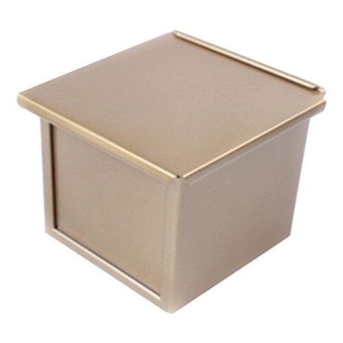 Loaf Pan with Lid, Dough Capacity Non-Stick Rectangle Flat Toast Box for Oven Baking