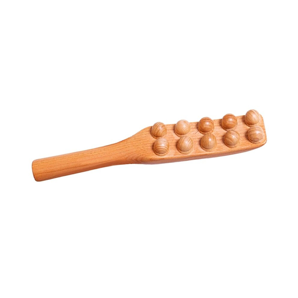 1Pcs Guasha Wood Stick Tools Wooden Therapy Scraping Lymphatic Drainage Massager,Double Row Point Treatment GuaSha Tools