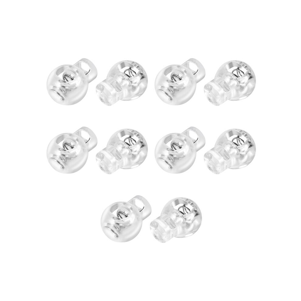 Plastic Toggle Spring Stop Single Hole String Cord Locks 10 Pcs 4712950945329