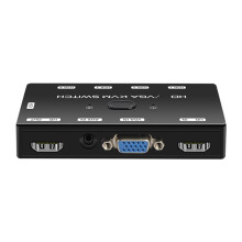 KVM-Schakelaar -Compatibel+VGA 4K 1080P KVM-Schakelaar met -Compatibele Poort voor 2 Hosts Die Muis-Toetsenbord Delen Monitor
