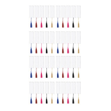 40 PCS Acrylic Bookmark Blank Clear DIY Unfinished Book Markers with Colorful Tassels for DIY Ornaments