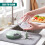 GEEZY GEEZY Manual Food Chopper with Pull String Kitchen Vegetables Cutter Dicer Blender 9