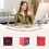 StickerBox KI-Drucker, KI--Drucker, Sprachgesteuerter Drucker, -Drucker mit Digitalem Display (Rot) 3