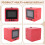 StickerBox KI-Drucker, KI--Drucker, Sprachgesteuerter Drucker, -Drucker mit Digitalem Display (Rot) 7