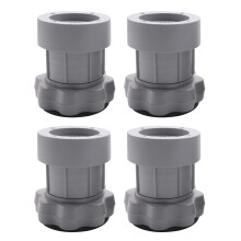 4PC Adjustable Heighten Washing Machine Anti Vibration Pad Shock Non Slip Feet Mat Fridge Floor Furniture Protector-Gray