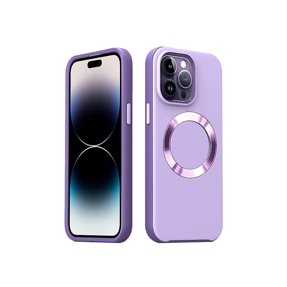 Compatible Iphone 12 Pro Cd Pattern Magsafe Pc Phone Case: Purple 7433040371916