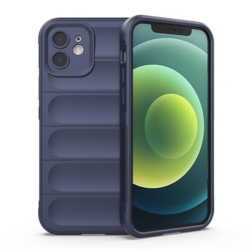 compatible iphone iPhone12 Case, Flexible Soft TPU Rubber Grip Shock-Absorbent Protective Case Cover:Blue