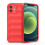 compatible iphone iPhone12 Case, Flexible Soft TPU Rubber Grip Shock-Absorbent Protective Case Cover:Red 1