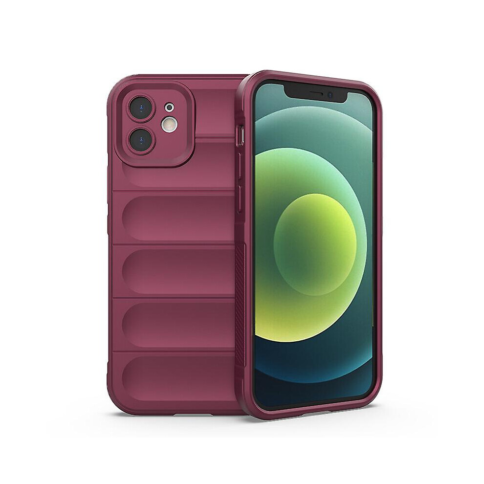 Compatible Iphone Iphone12 Case, Flexible Soft Tpu Rubber Grip Shock-Absorbent Protective Case Cover:deep Purple 3042090301695