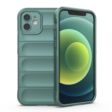 compatible iphone iPhone12 Case, Flexible Soft TPU Rubber Grip Shock-Absorbent Protective Case Cover:Green