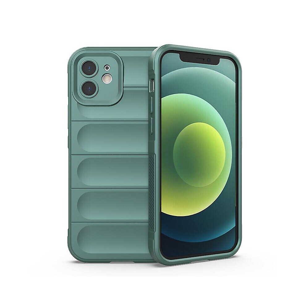Compatible Iphone Iphone12 Case, Flexible Soft Tpu Rubber Grip Shock-Absorbent Protective Case Cover: Green 3748264227937