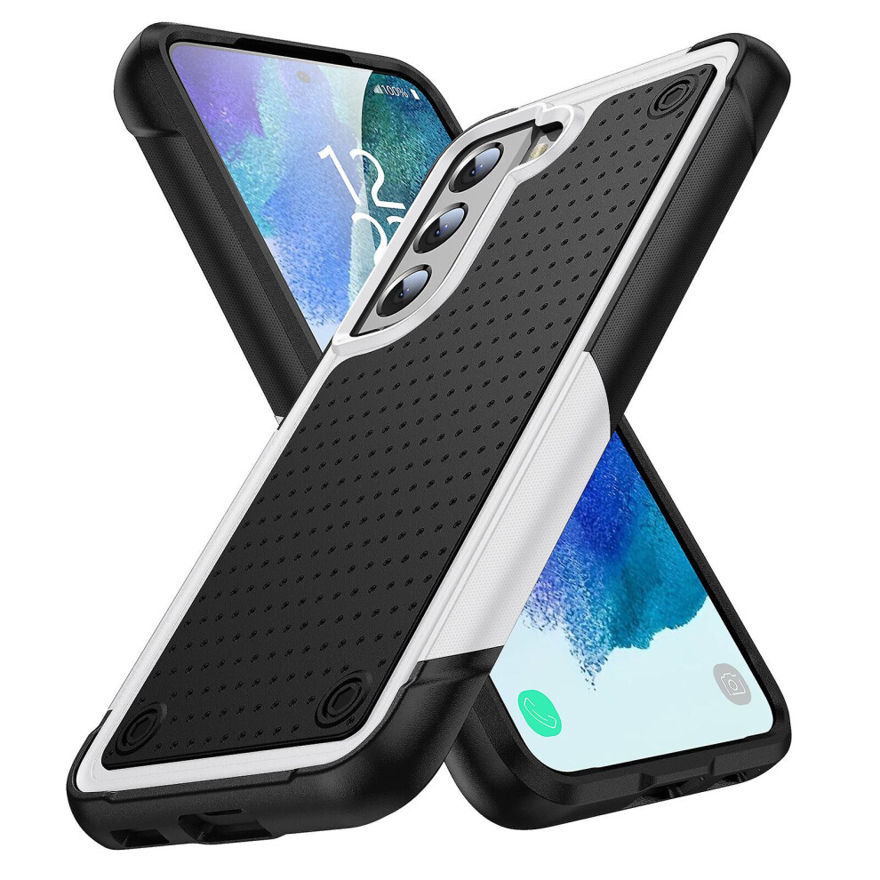 Fashion And Simple Phone Case Compatible Samsung Galaxy S10 Plus:white And Black 3748264228064