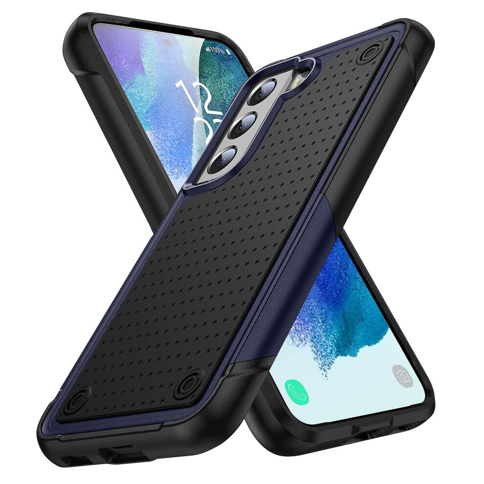 Fashion And Simple Phone Case Compatible Samsung Galaxy S10 Plus:black And Blue 3748264228002